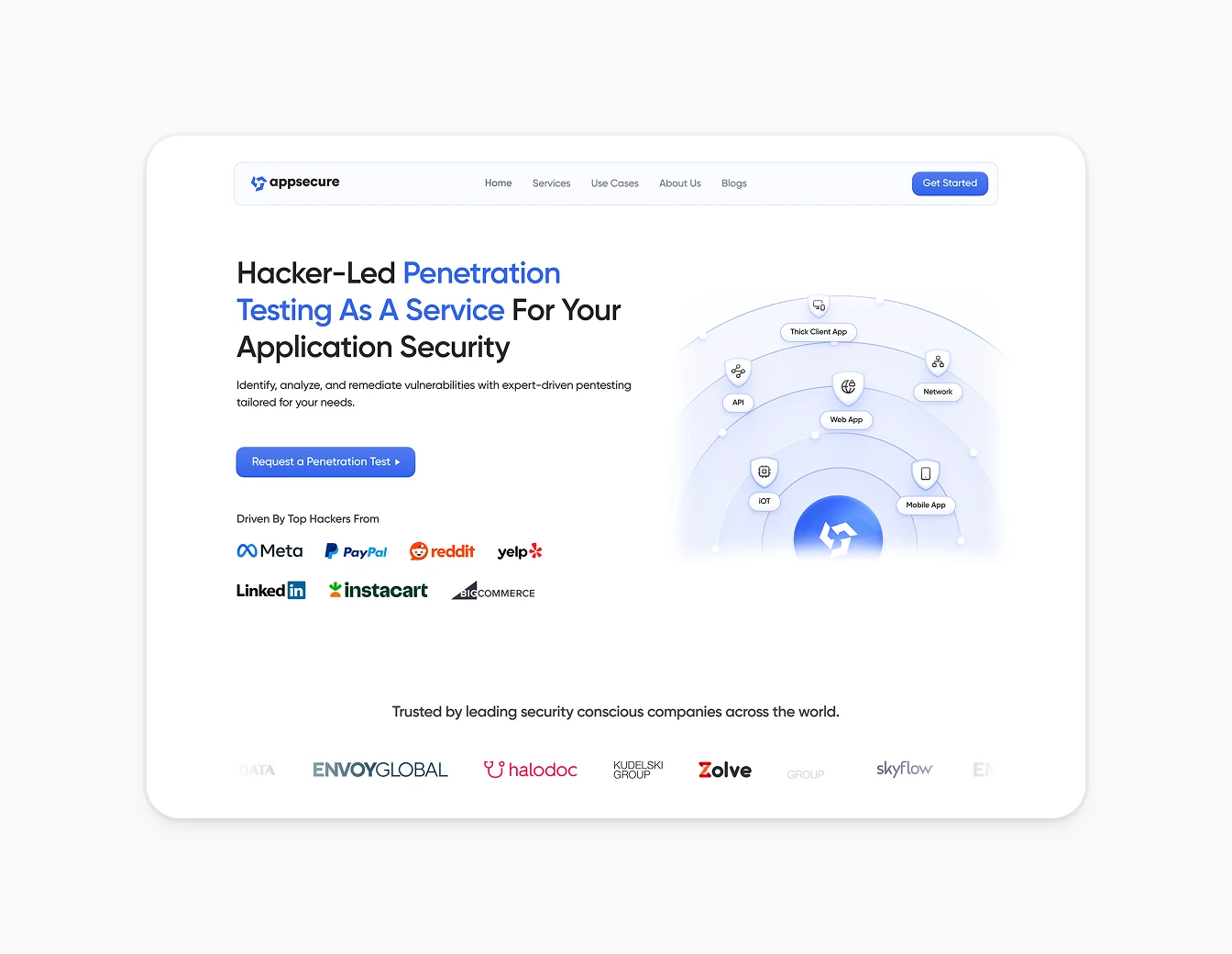 Appsecure Penetration Testing Hero Section