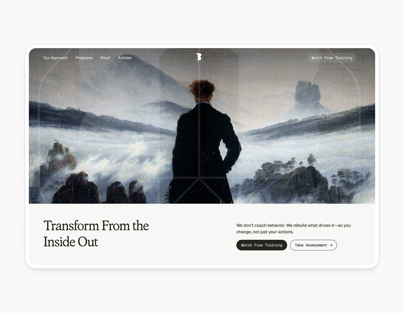 Beyond Driven Romantic Landscape Hero