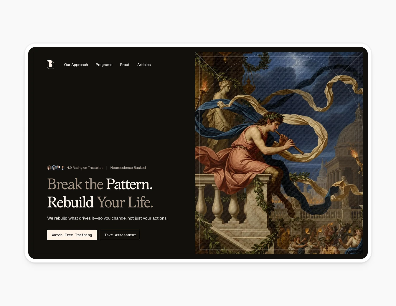 Beyond Driven Dark Hero Baroque Painting