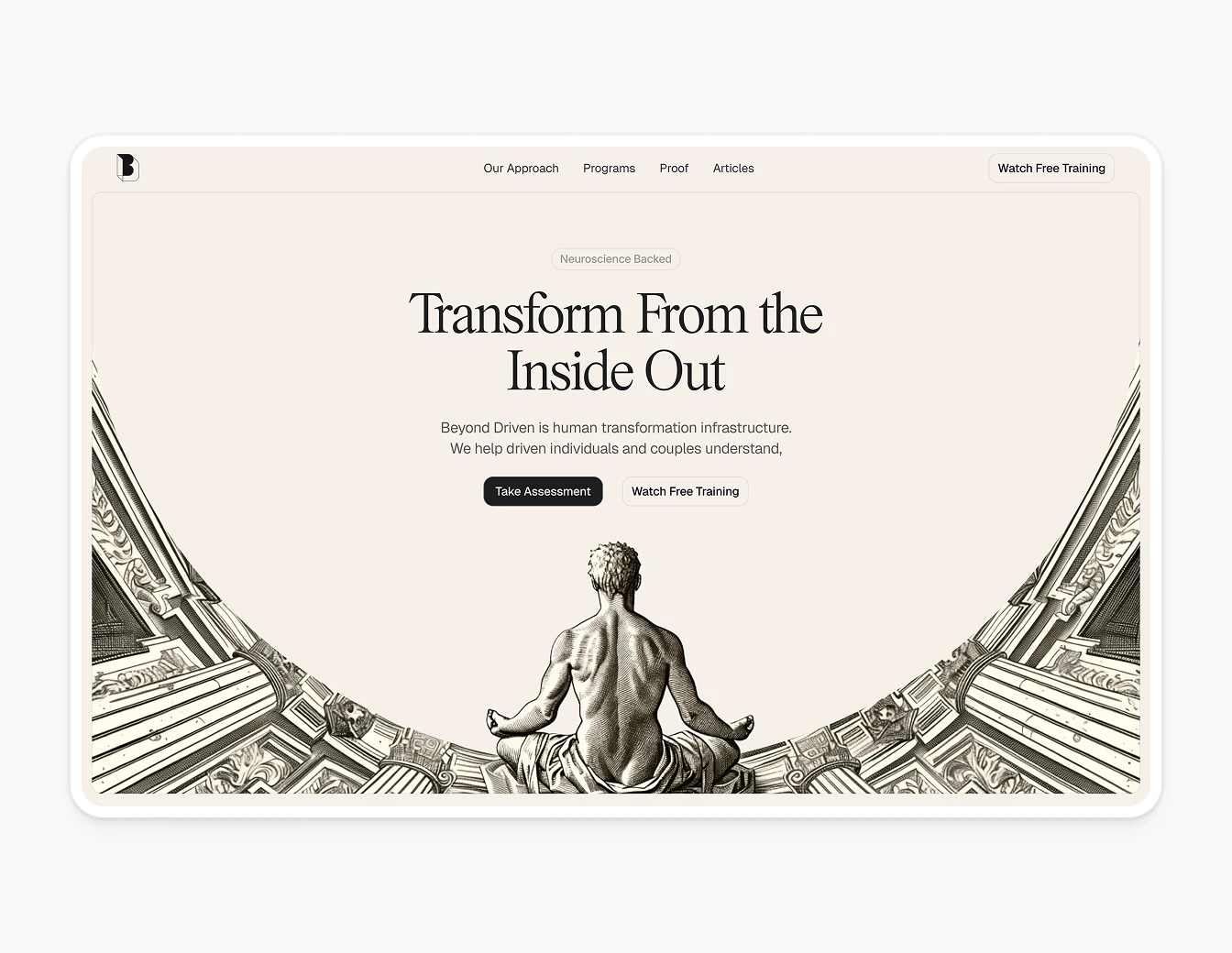 Beyond Driven Light Hero Meditation Art