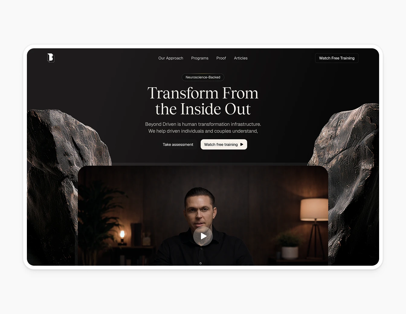 Beyond Driven Dark Hero Cave Video