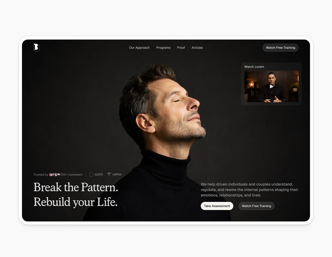 Beyond Driven Dark Hero Break the Pattern