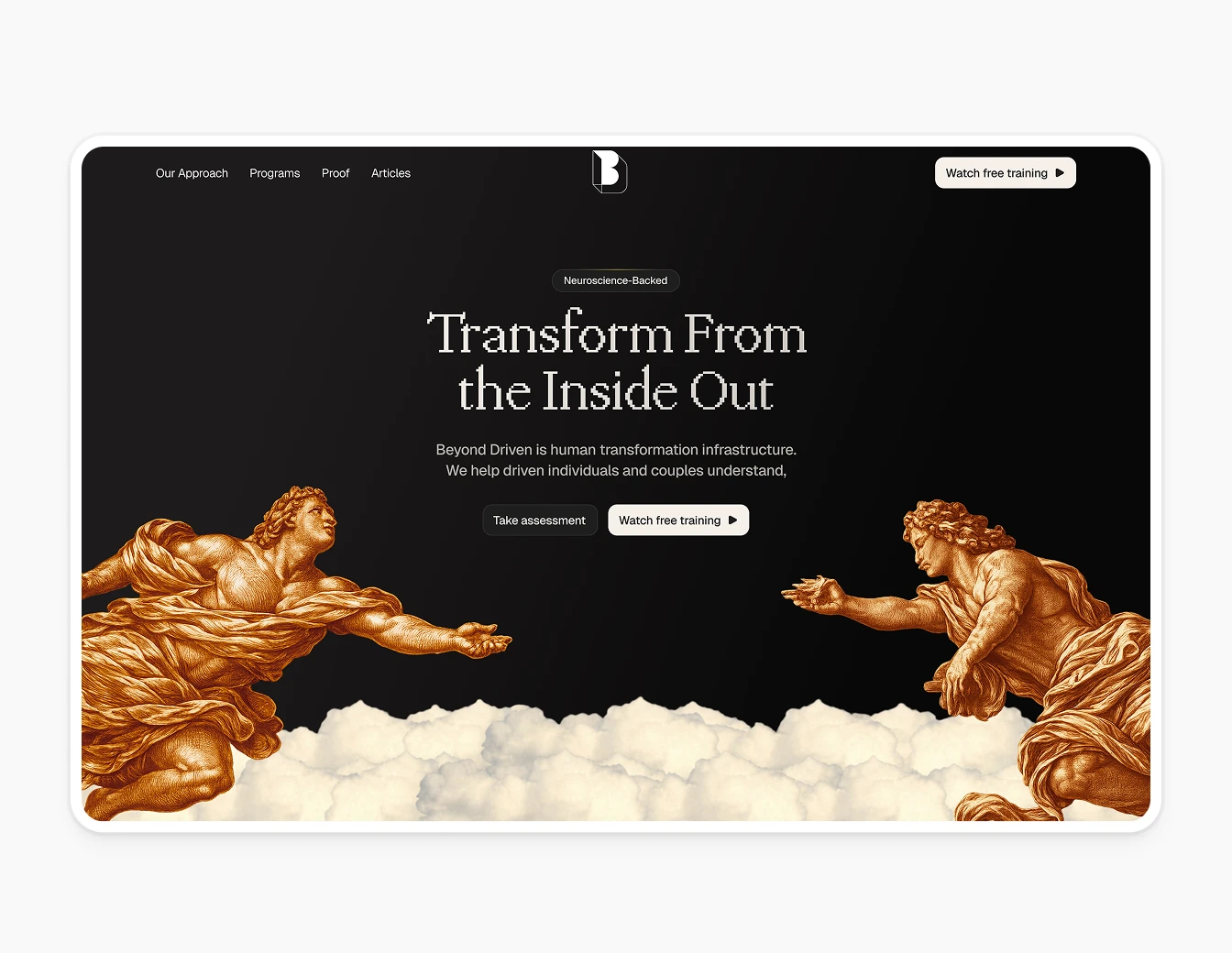 Beyond Driven Dark Hero Golden Statues