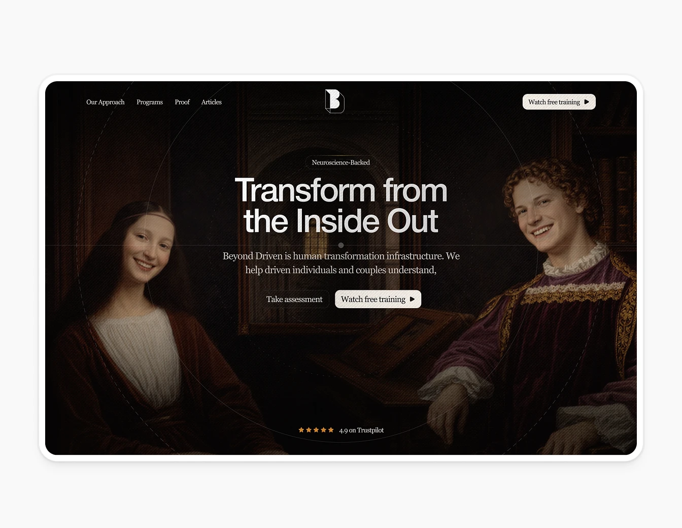 Beyond Driven Dark Hero Renaissance Couple