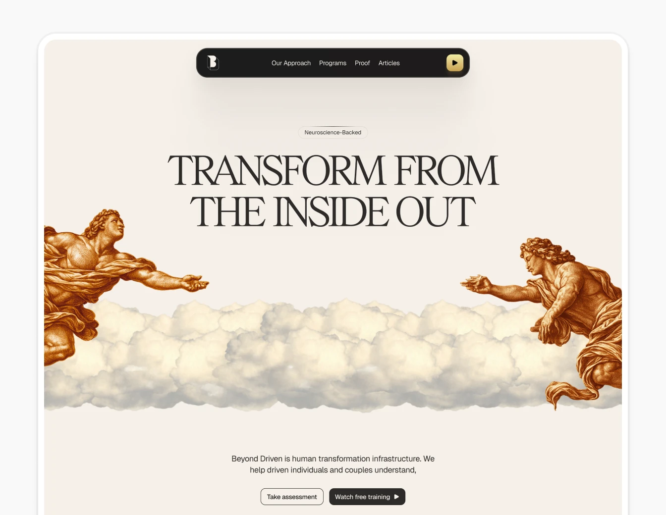 Beyond Driven Light Hero Cloud Angels