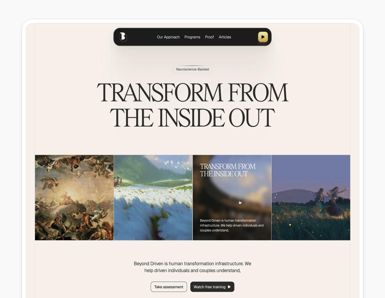 Beyond Driven Light Hero Art Gallery