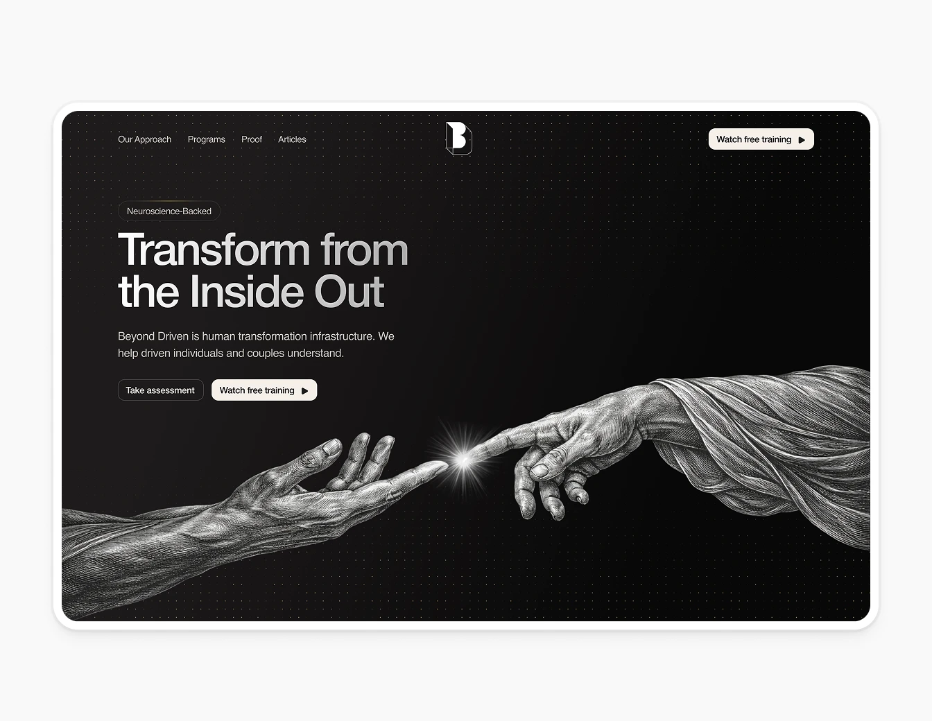 Beyond Driven Dark Hero Sketch Hands