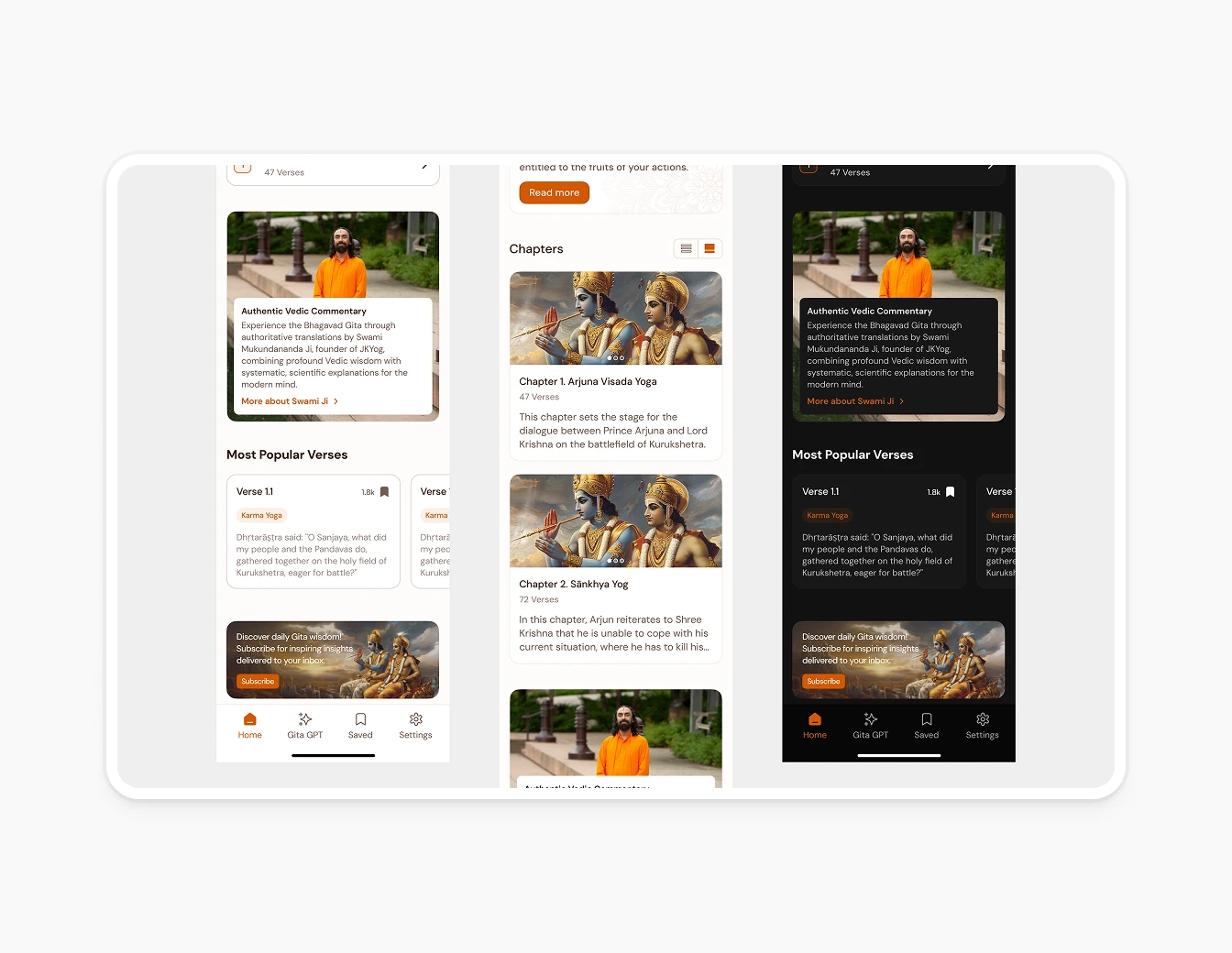 Bhagavad Gita Home Chapters Browse Screens