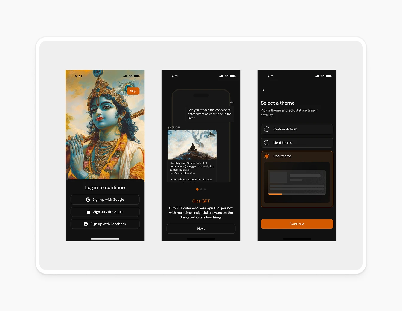 Bhagavad Gita Login GPT Theme Selection