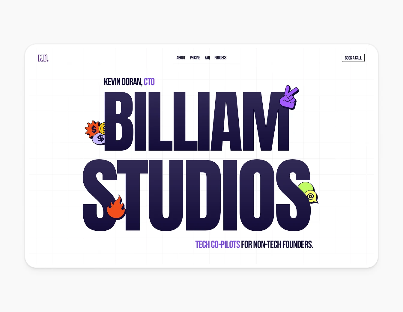 Billiam Studio Light Navy Bold Hero