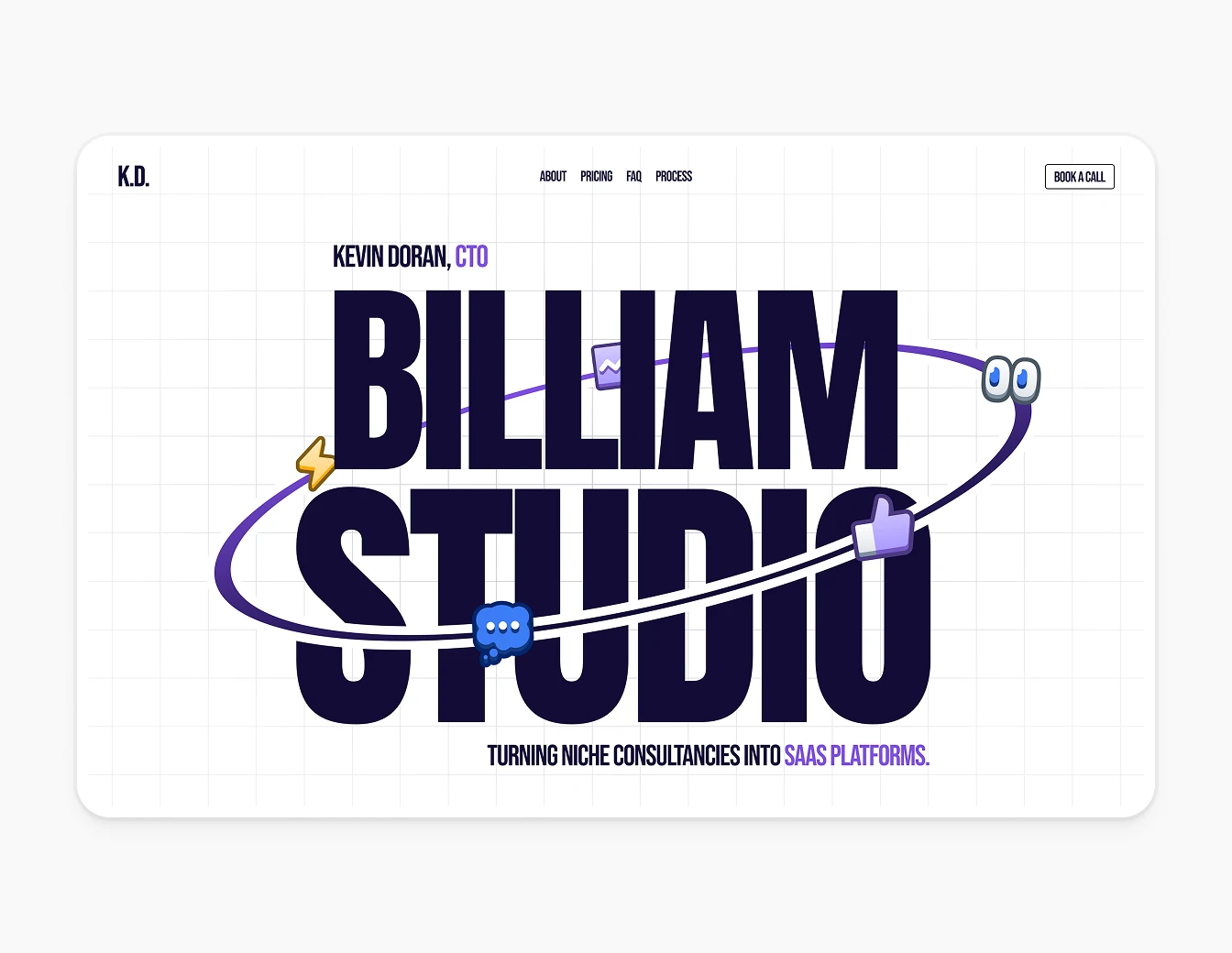 Billiam Studio Light SaaS Platform Hero