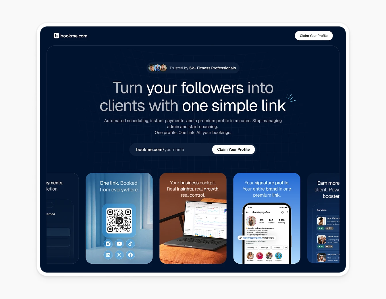 Bookme Hero Fitness Professionals Dark