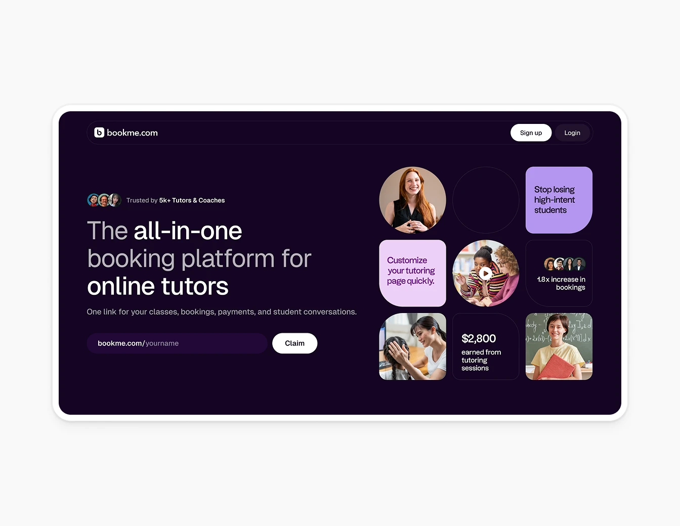 Bookme Hero Tutor Booking Dark