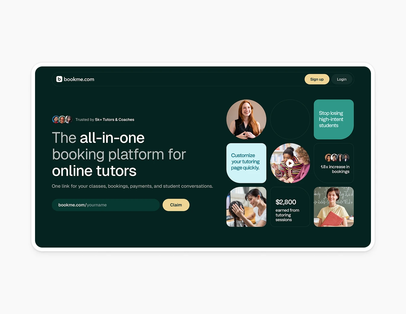 Bookme Hero All in One Tutors Dark Green