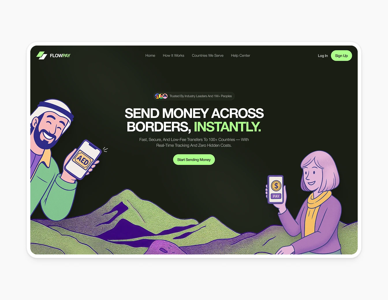 Bricx FlowPay Payments Illustration Hero