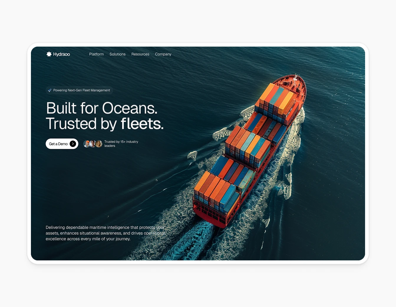 Bricx Hydraoo Container Ship Aerial Hero