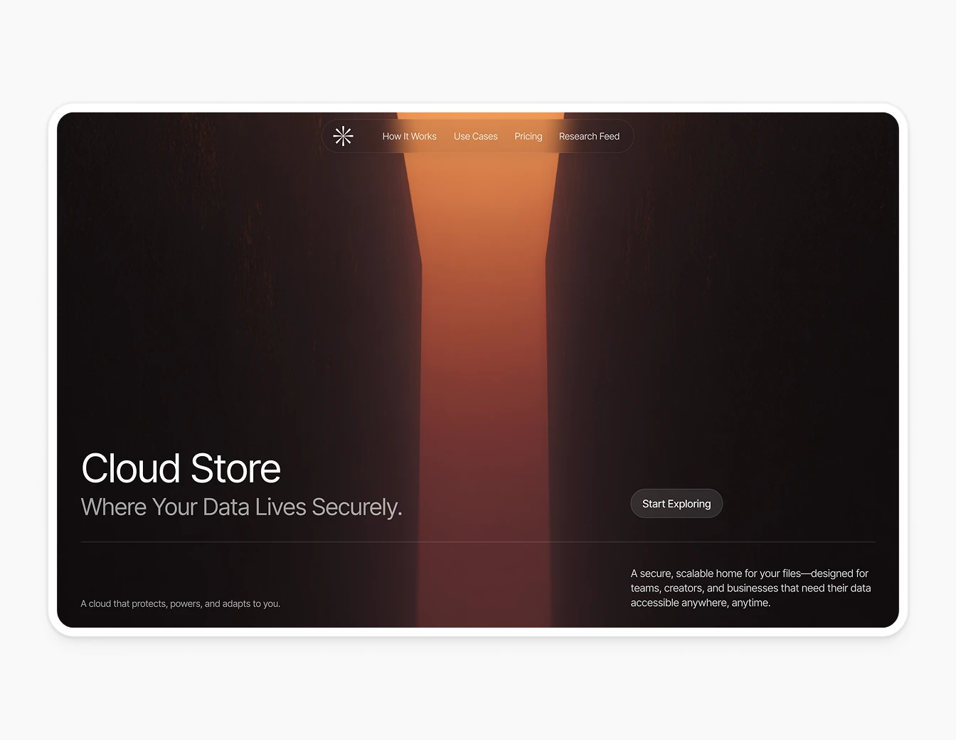 Bricx Cloud Store Dark Canyon Hero