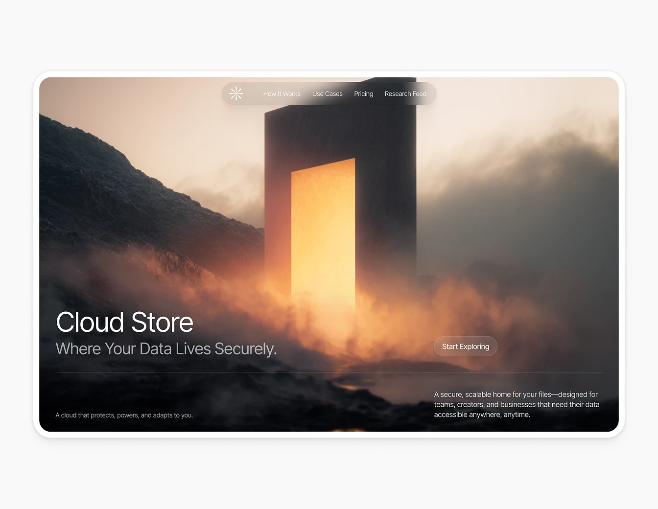 Bricx Cloud Store Misty Portal Hero