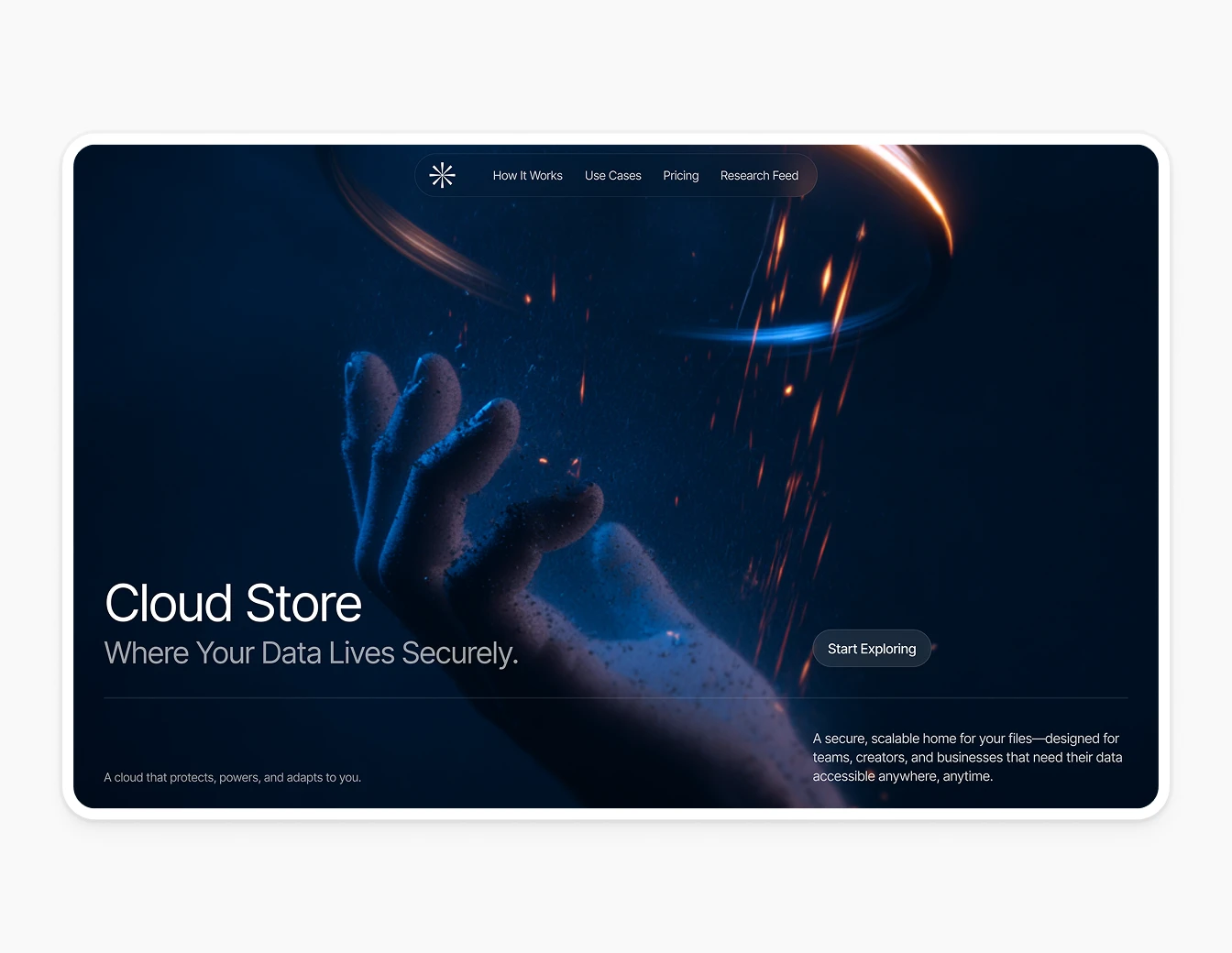 Bricx Cloud Store Digital Hand Hero