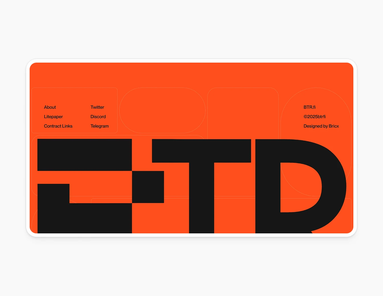 BTR Footer Bold Orange