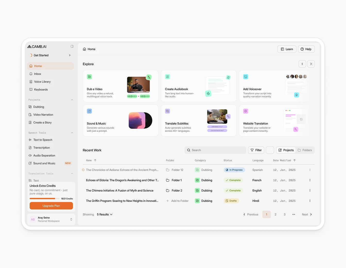 Camb AI - Product - Frame 2147260369