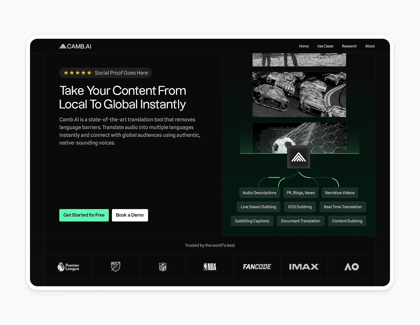 Camb.ai Localization Global Content Hero