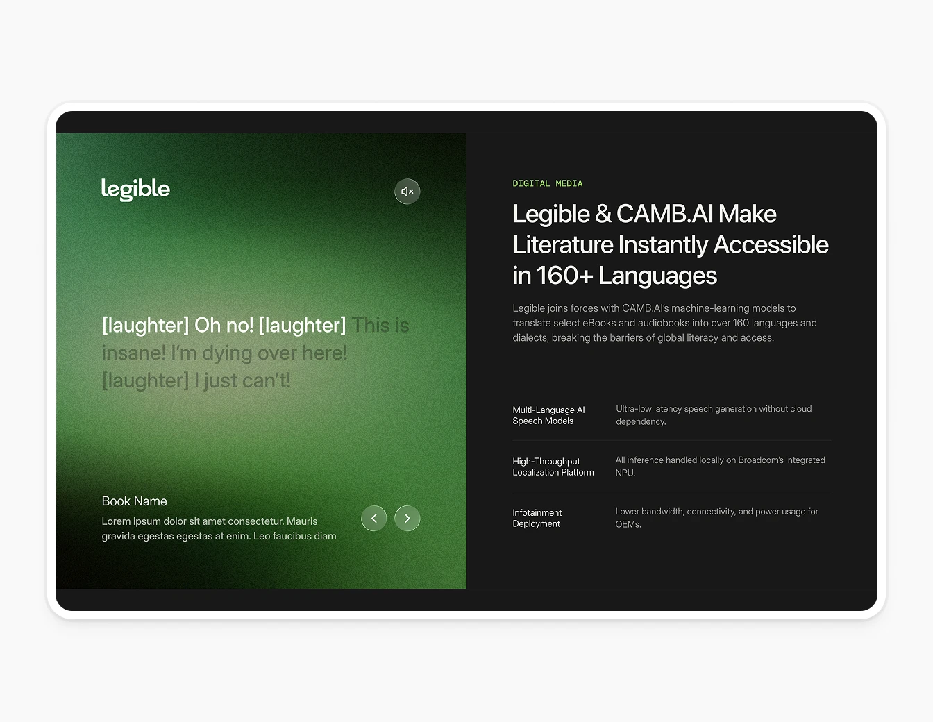 Camb.ai Legible Case Study Section