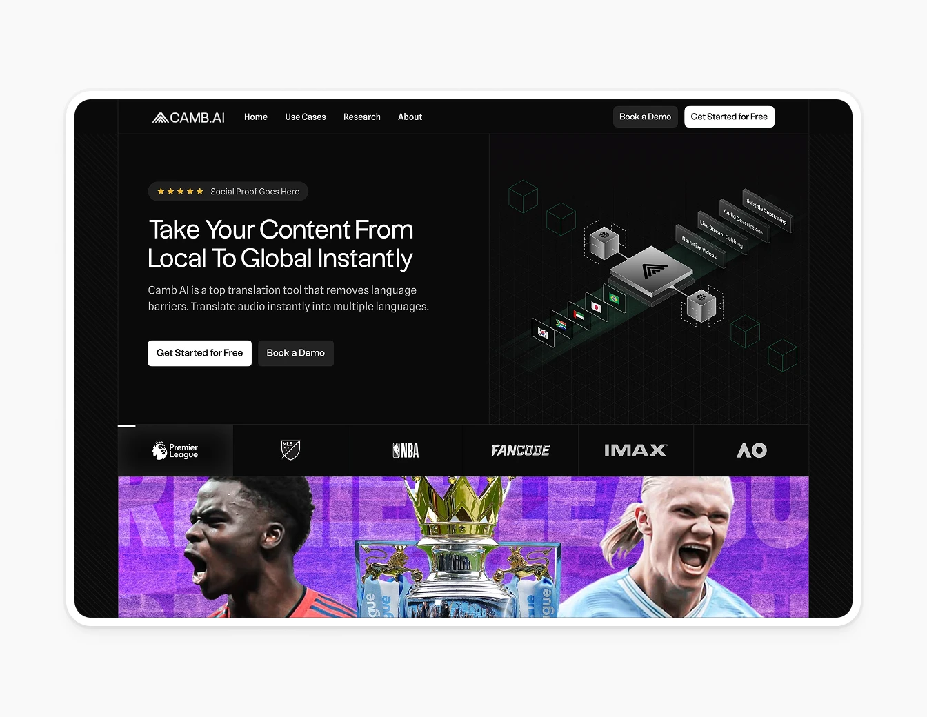 Camb.ai Hero Sports Purple 3D Models