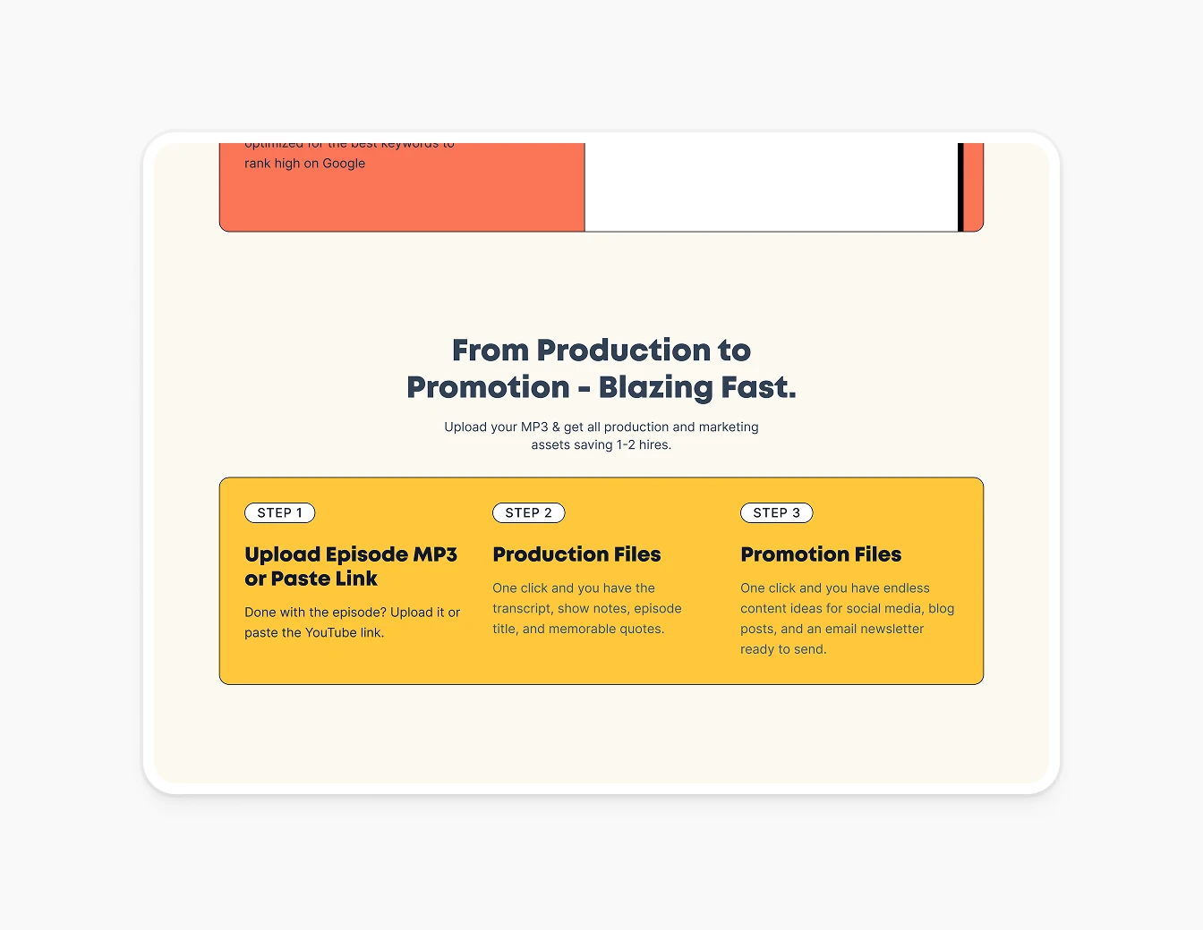 Content Brew How It Works Steps Section