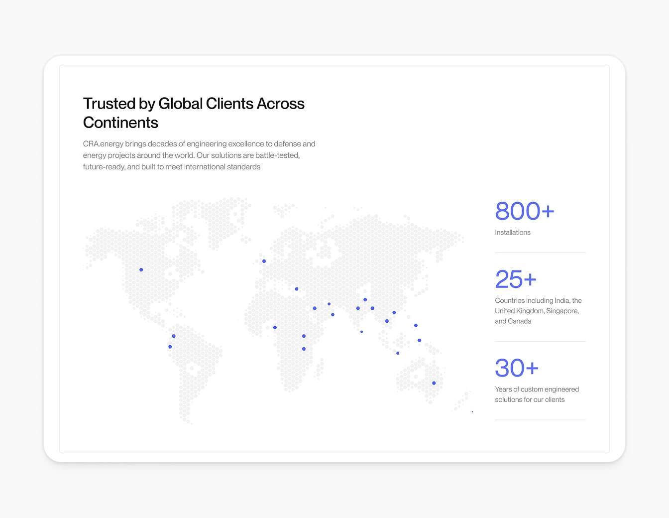CRA Energy Stats Global Map Trusted