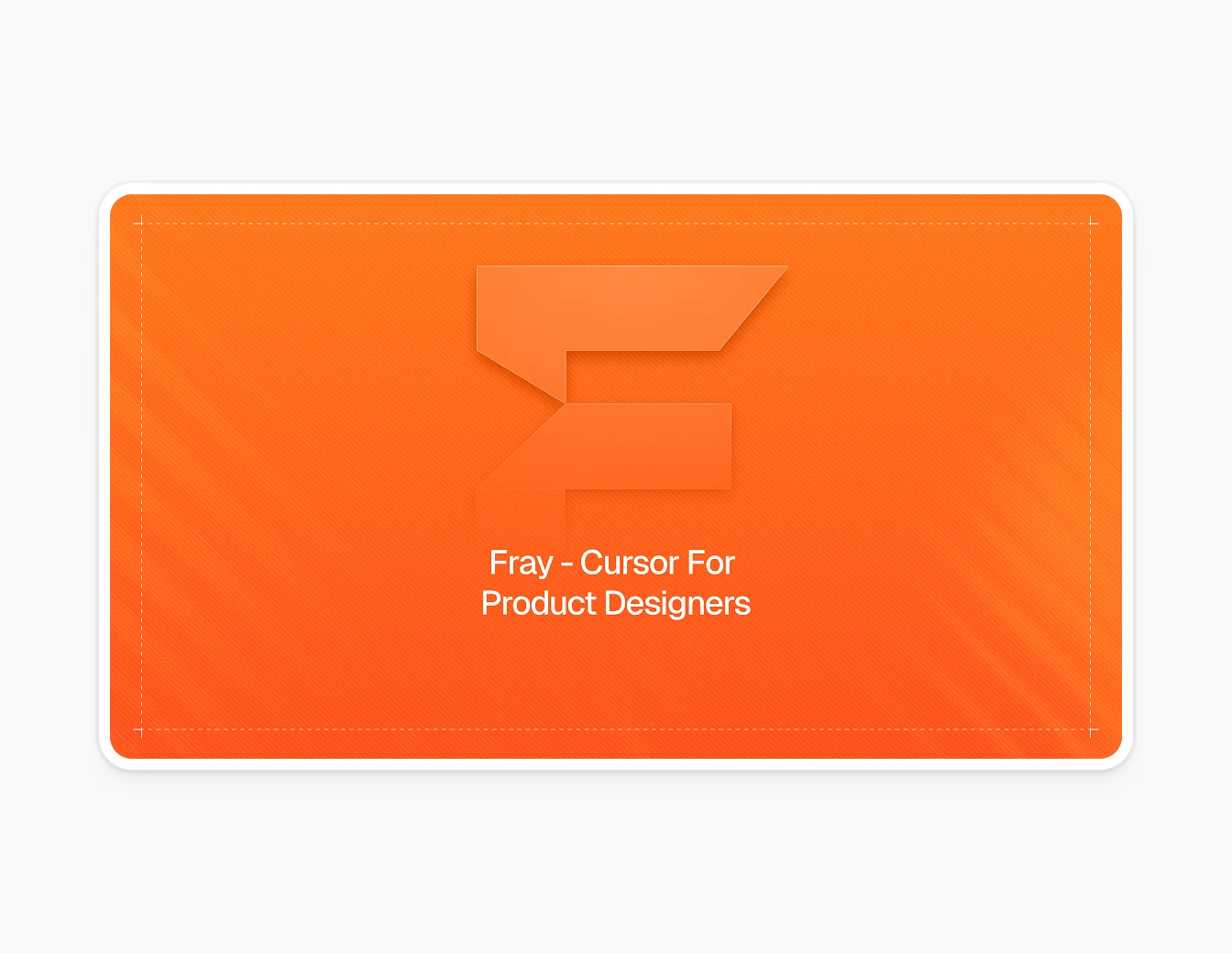 Fray Brand Identity Card Designers