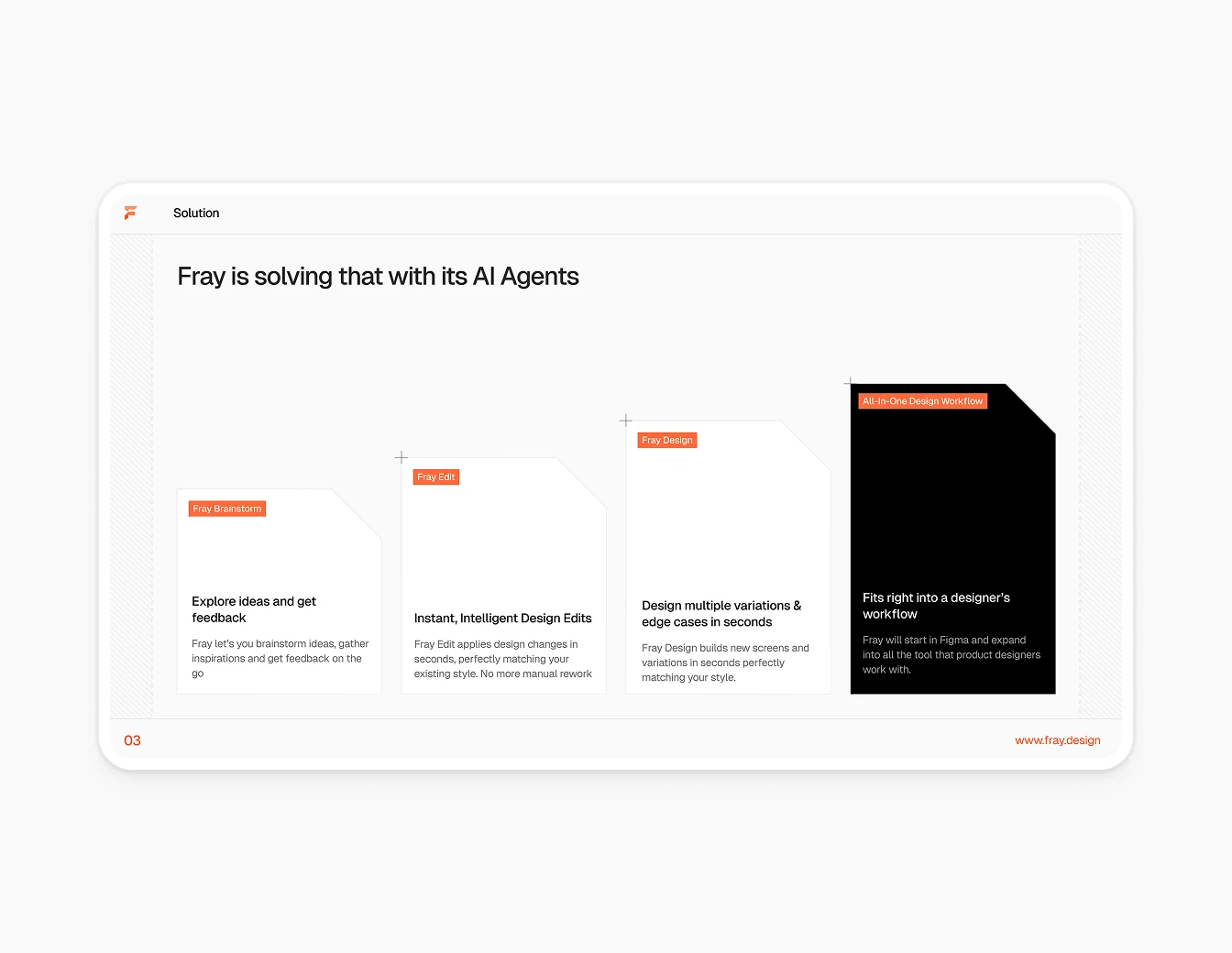Fray Deck Solution AI Agents Features