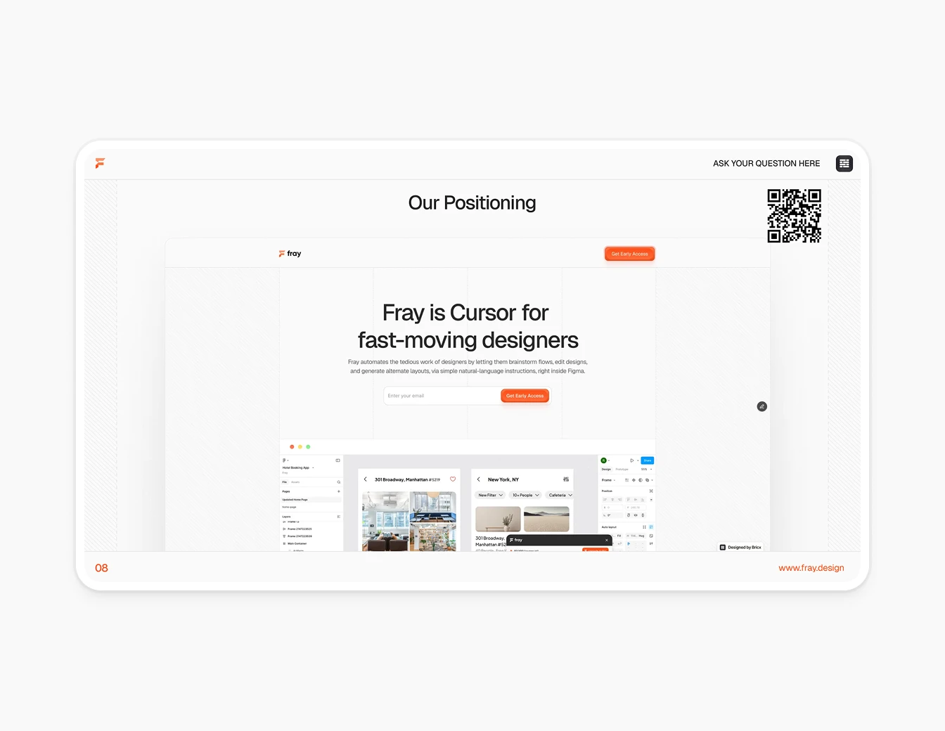 Fray Hero Cursor for Designers Landing