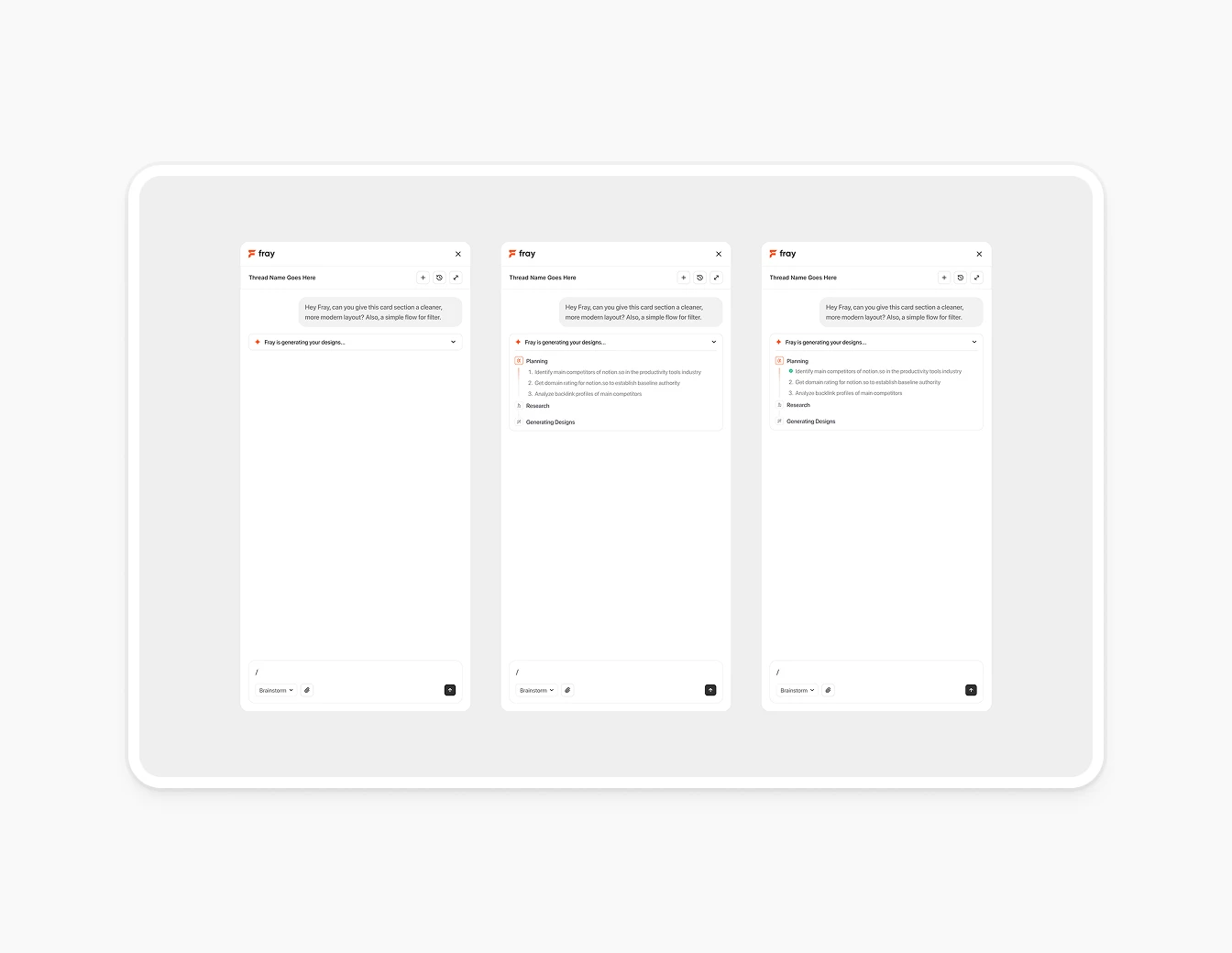 Fray Plugin AI Chat Thread States Loading