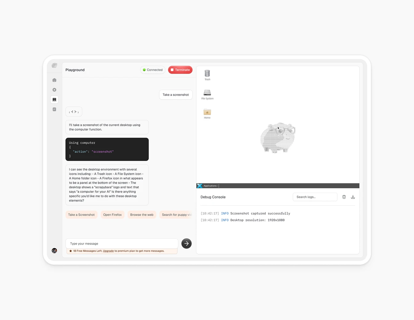 Fray AI Playground Chat