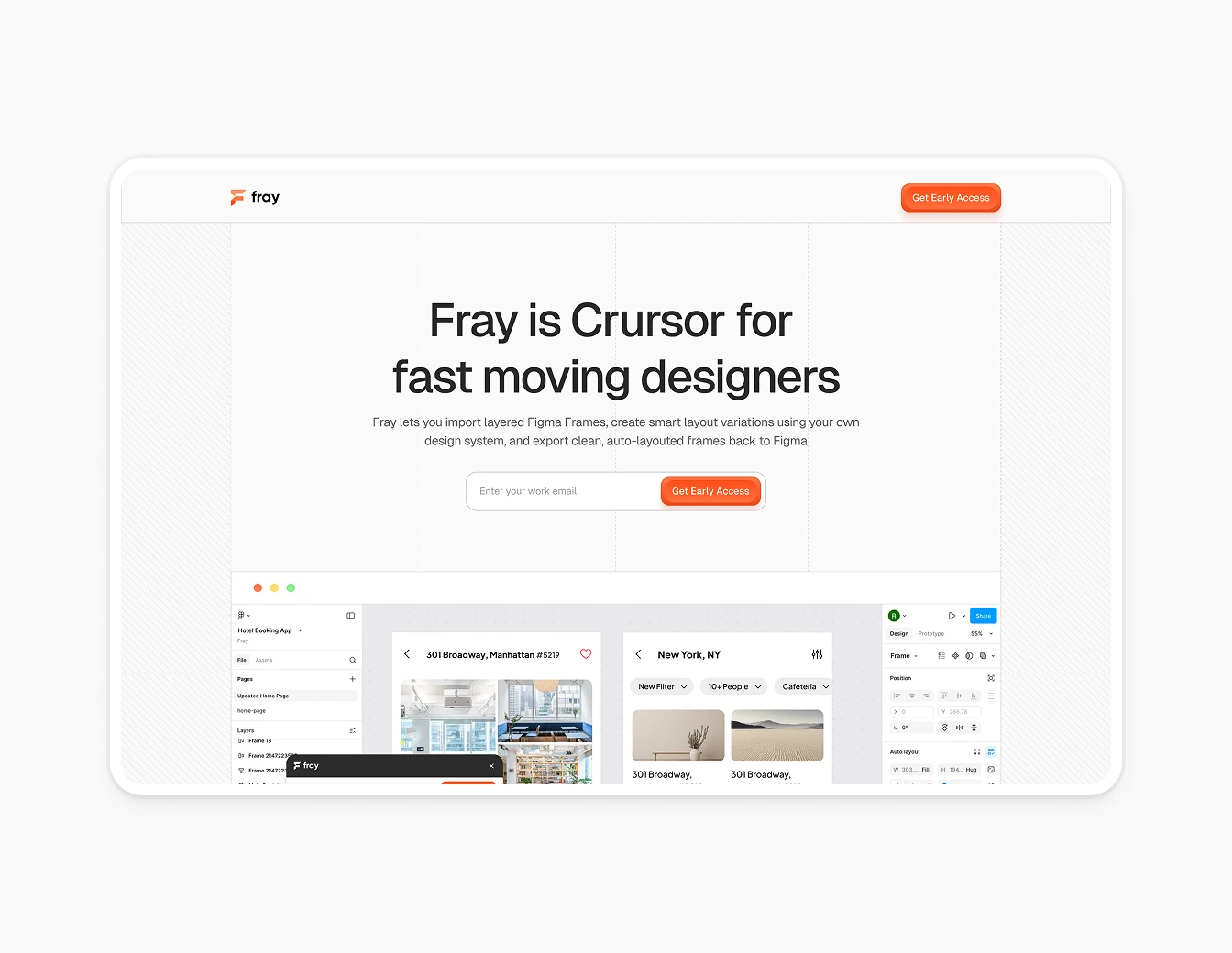 Fray Website Hero Cursor Figma Plugin