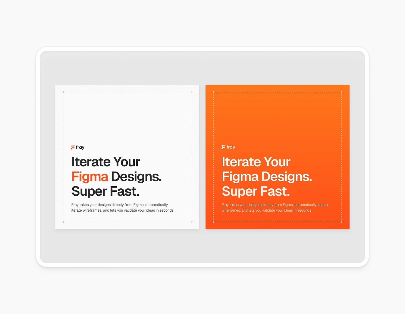 Fray Brand Social Media Card Variants