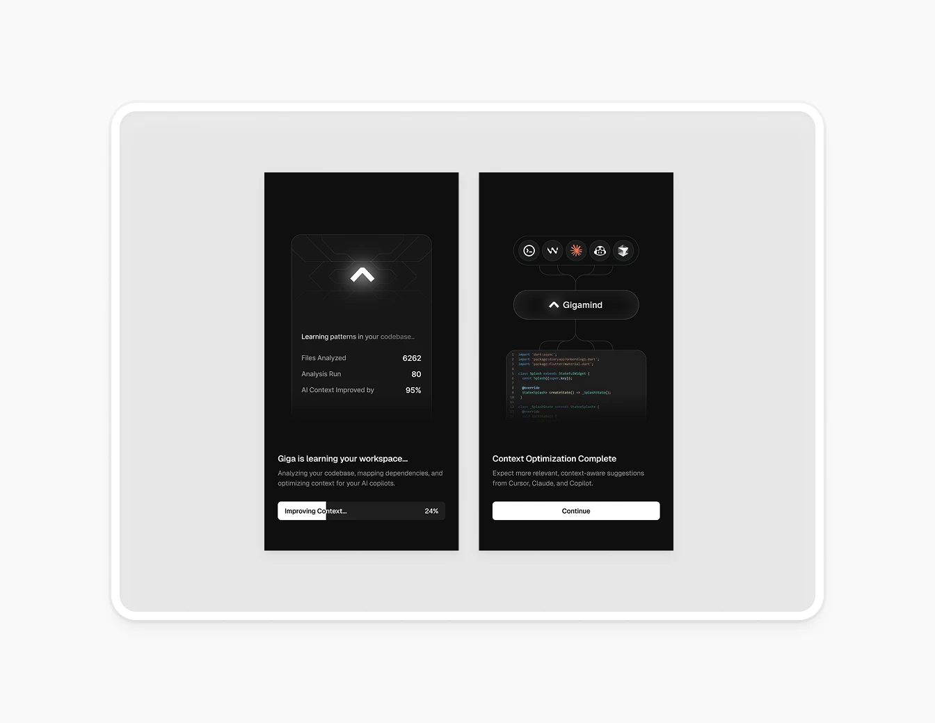 Gigamind Onboarding Codebase Analysis Flow