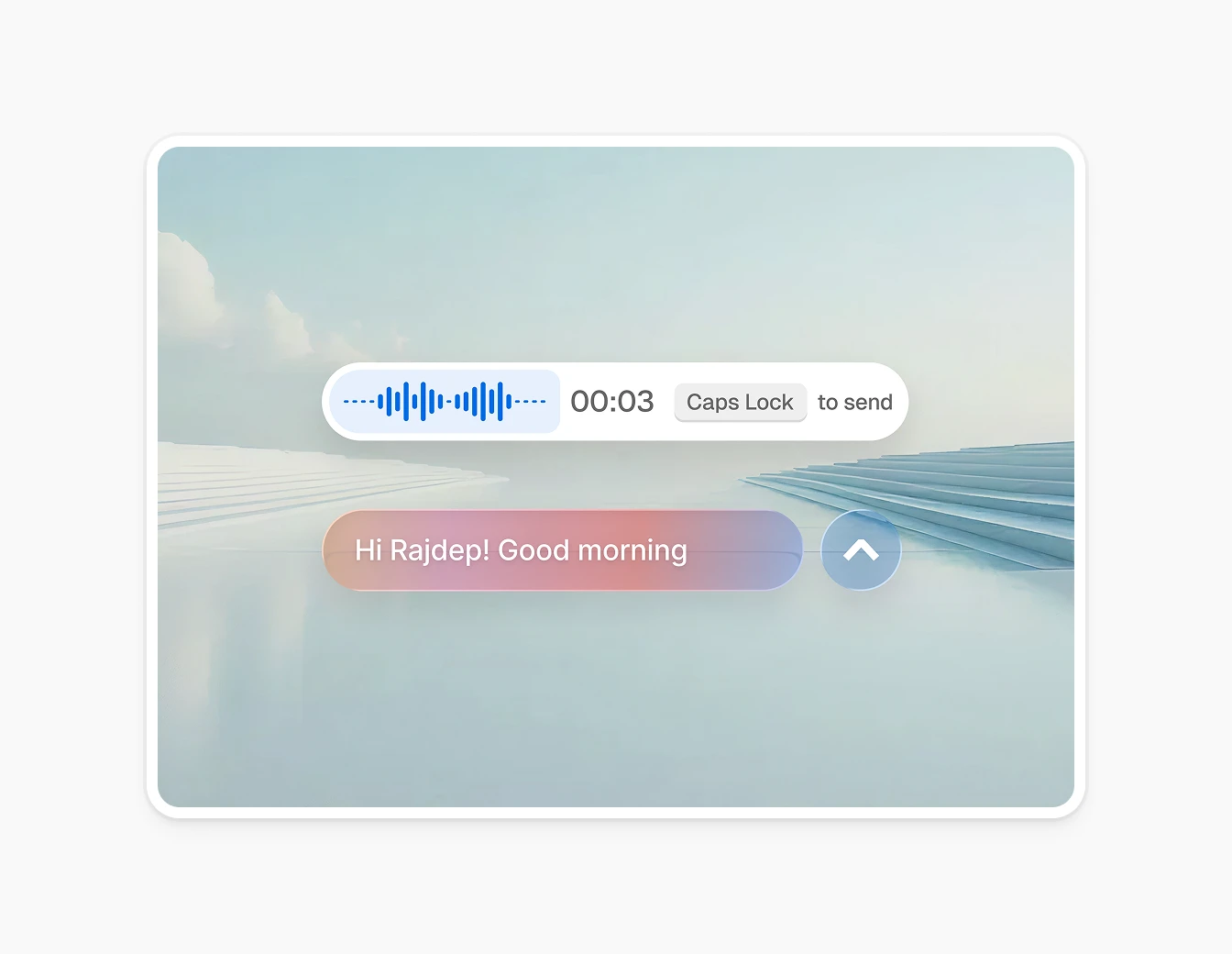 Gigamind Voice Input Transcription Interface