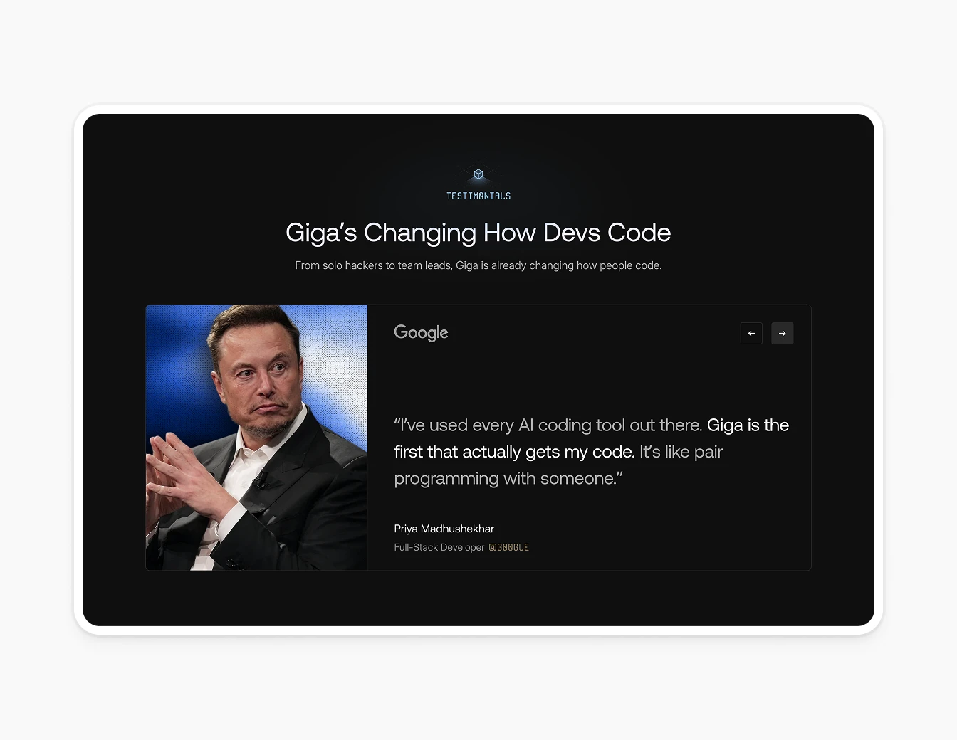 Gigamind Testimonials Developer Reviews