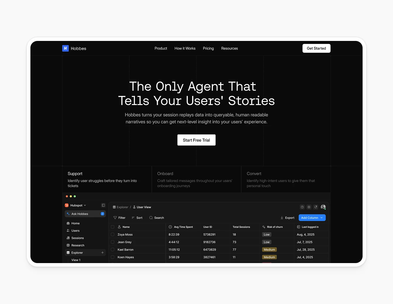 Hobbes Hero Agent Stories Full Page V2