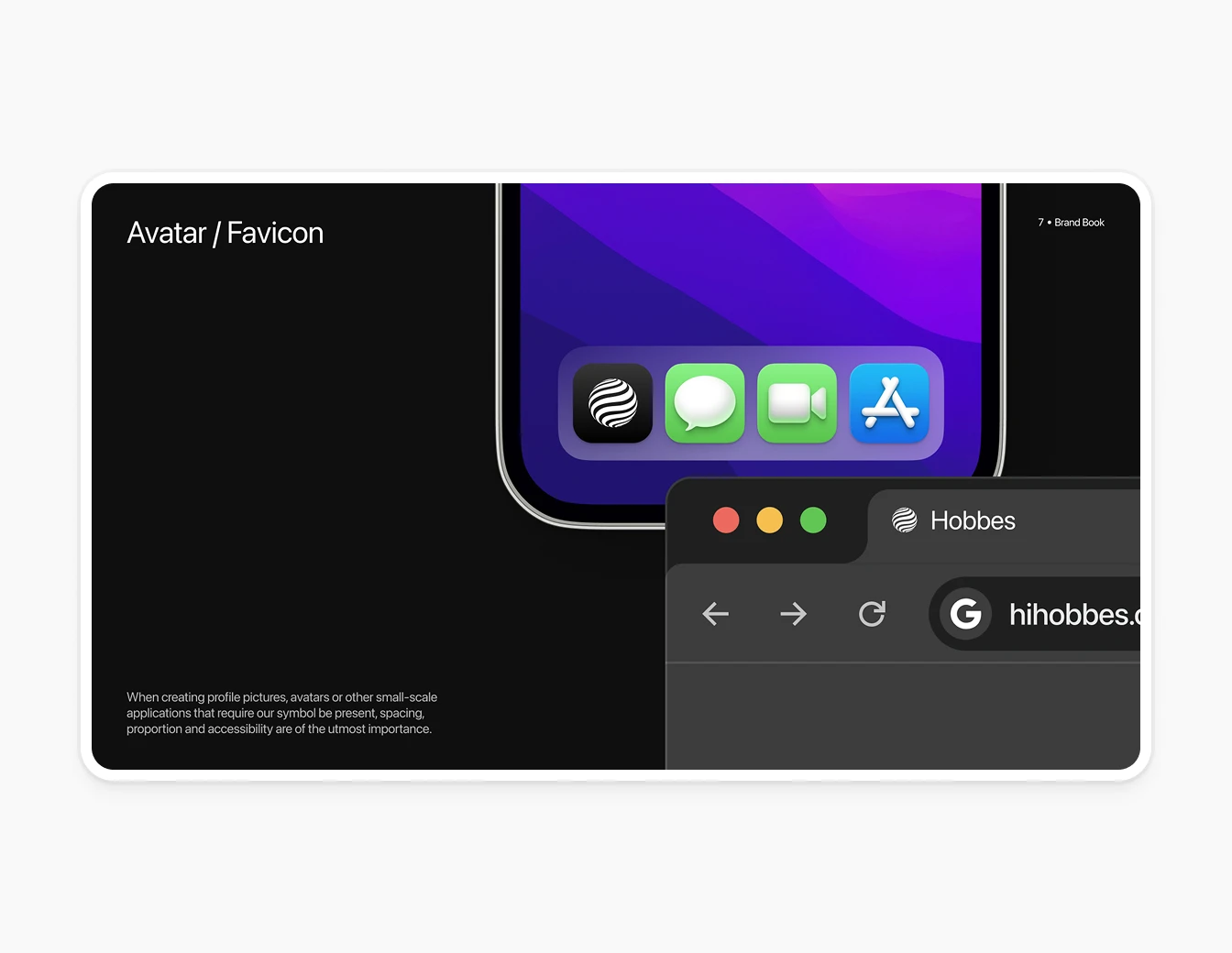 Hobbes Brand Book Avatar Favicon Mockup