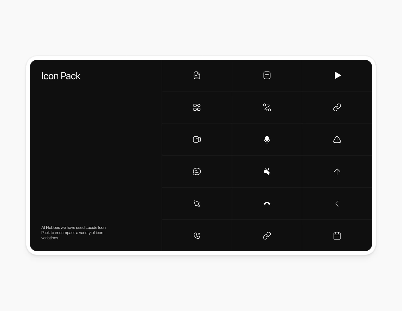 Hobbes Brand Icon Pack Grid