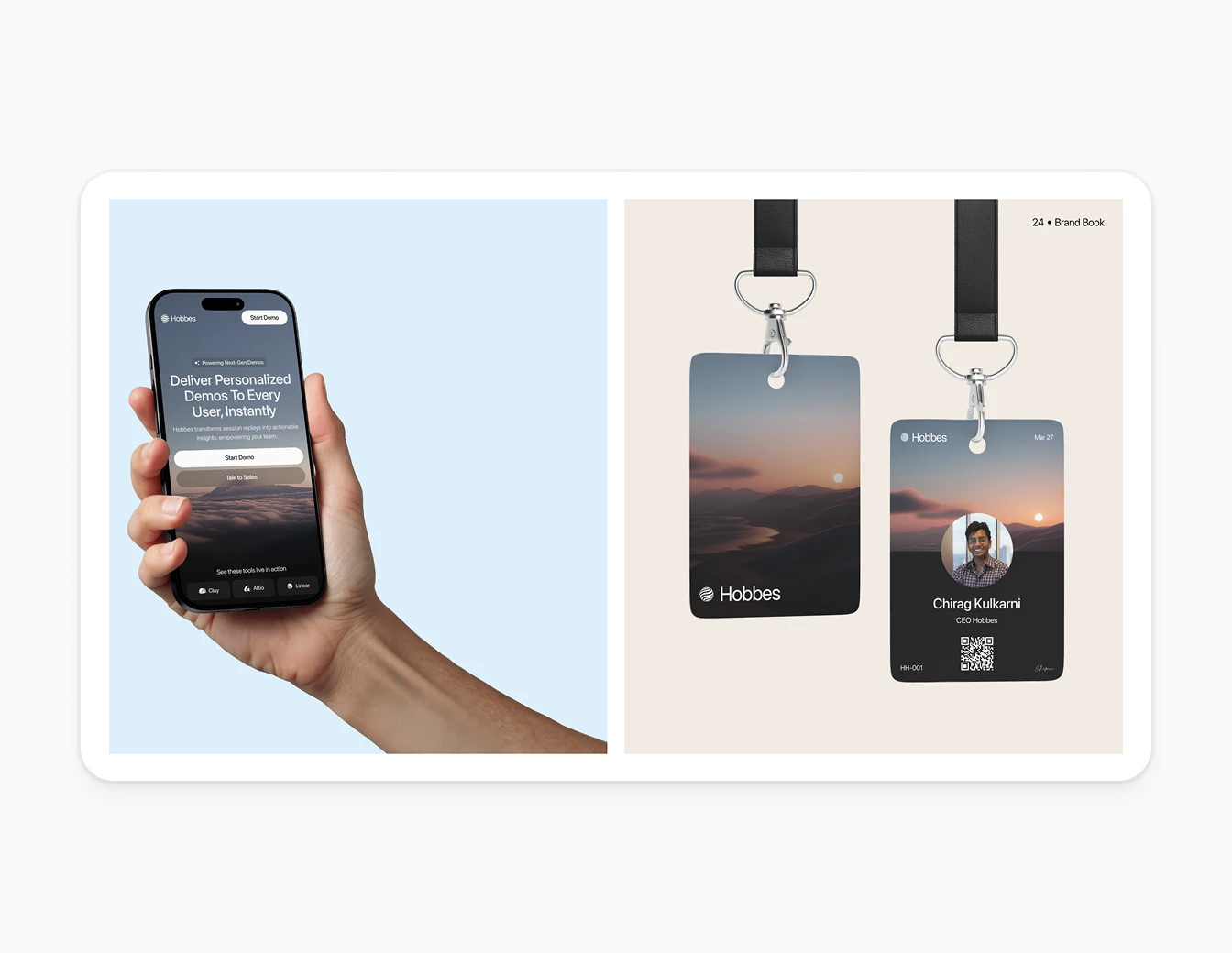 Hobbes Brand Book Mobile Mockup Lanyards