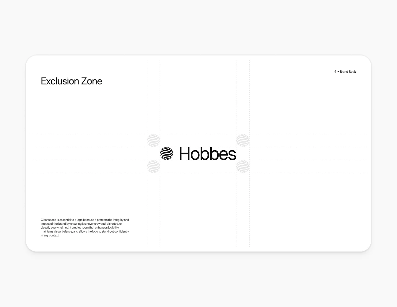 Hobbes Brand Book Logo Exclusion Zone
