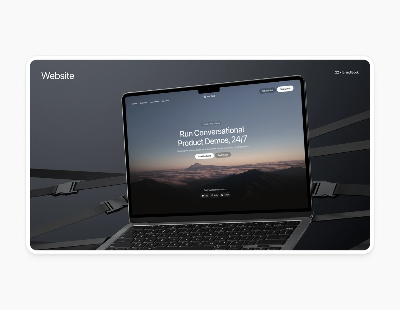 Hobbes Brand Book Website Laptop Mockup