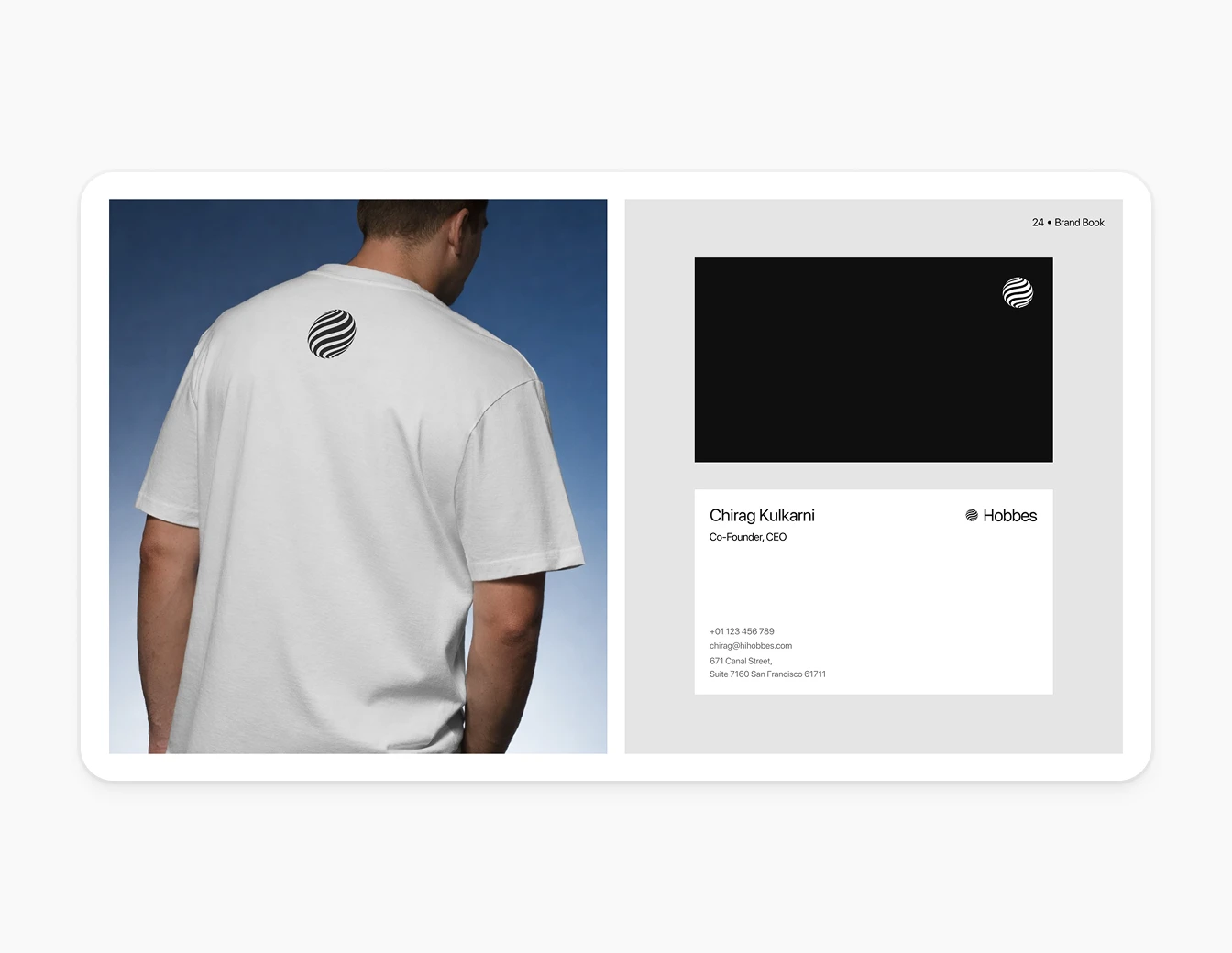 Hobbes Brand Book Merch Business Card