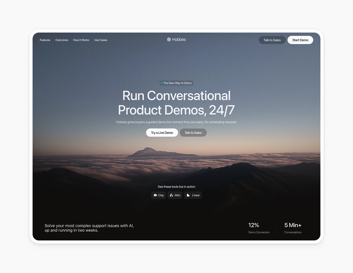 Hobbes Hero Conversational Demos Mountains
