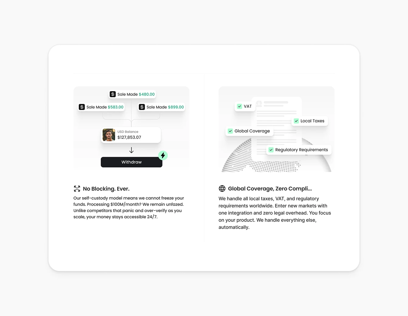 Inflow No Blocking Global Coverage Features