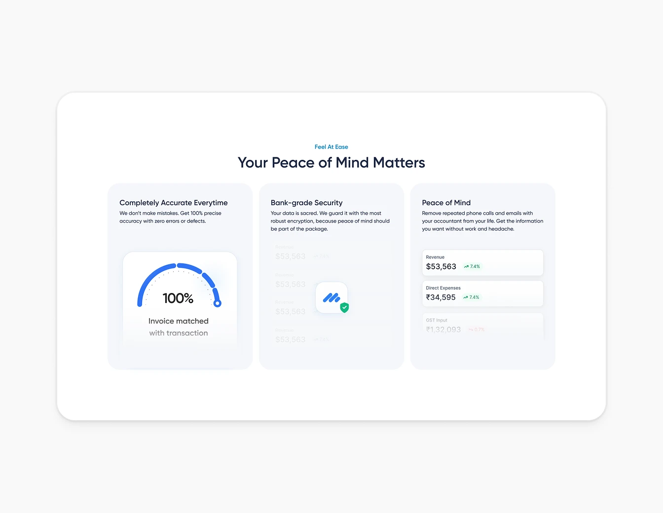 Metricbooks Peace of Mind Security Cards